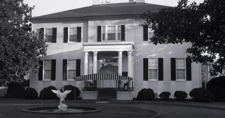 A burning cross at the governor's mansion in Richmond