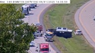 Labor Day crash slows traffic on I-80 in Dallas County