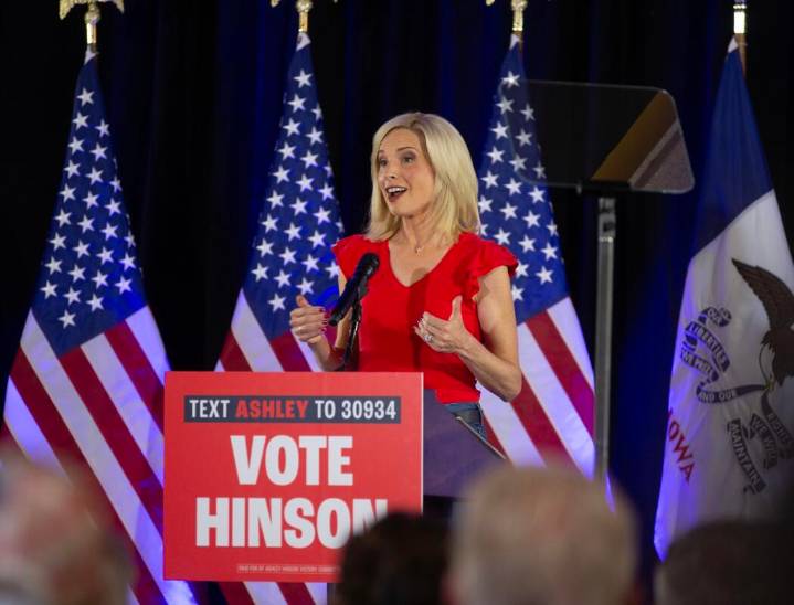 ‘Top ally to Trump’: Hinson launches U.S. Senate bid in Cedar Rapids