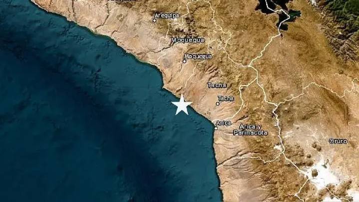Un sismo de magnitud 3.8 remeció la región Tacna esta madrugada