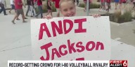 Record-setting crowd for I-80 volleyball rivalry