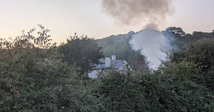Live: Fire leaves parts of Exeter 'bathed in smoke'