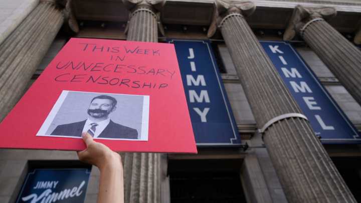 Late-night shows address Jimmy Kimmel suspension with humor and solidarity