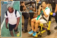 New footage shows mumbling maniac suspected of punching Harlem Hospital pediatrician onto NYC subway tracks