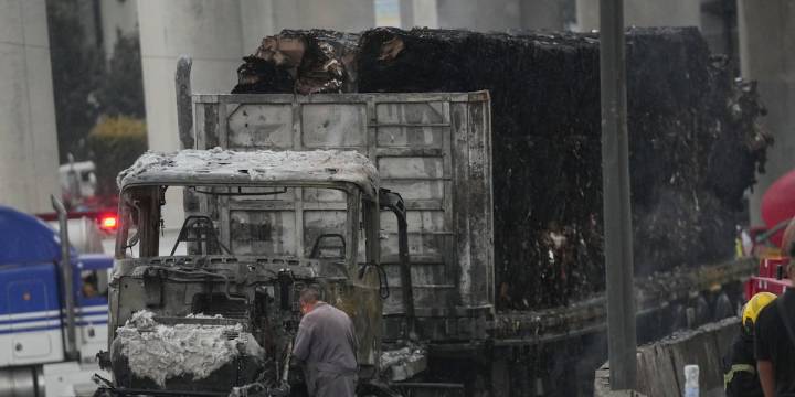 Massive gas tanker explosion in Mexico City leaves at least 57 people injured, some seriously