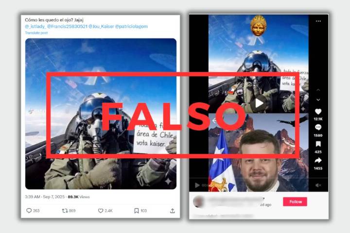 Comprueba: ¿Un piloto de la Fuerza Aérea apoyó al candidato Kaiser o fue IA?