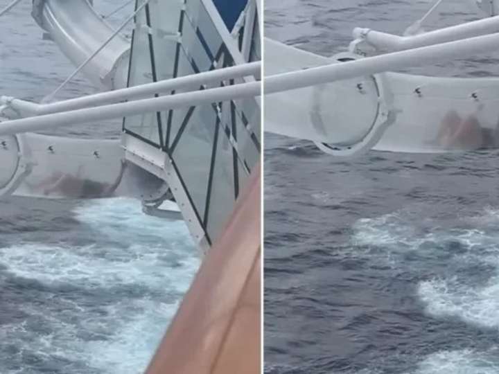 Pasajera de un crucero quedó atrapada en un tobogán de agua, sobre mar abierto: "Aterrador"