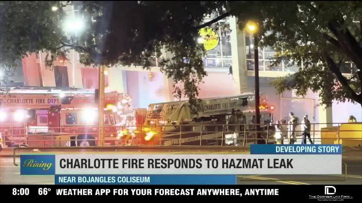 Chemical leak discovered a Bojangles Coliseum