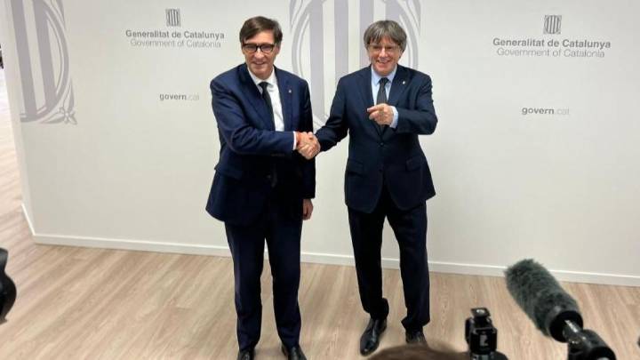 Illa y Puigdemont mantienen una primera reunión de hora y media en Bruselas