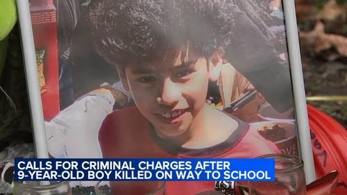 Community calls for justice after 9-year-old Anakin Perez hit, killed by car outside McNair Elementary School on Walton Street