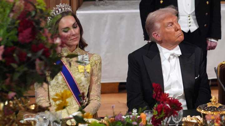 Kate Middleton's Dinner Seat Next To Trump Has Us Hoping The Rumors About His Smell Are BS