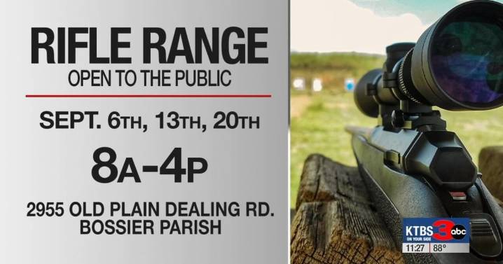 Bossier Sheriff’s Office opens rifle range for hunters ahead of season