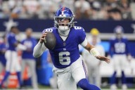 Jaxson Dart to start at quarterback for the Giants against the Chargers, AP sources say
