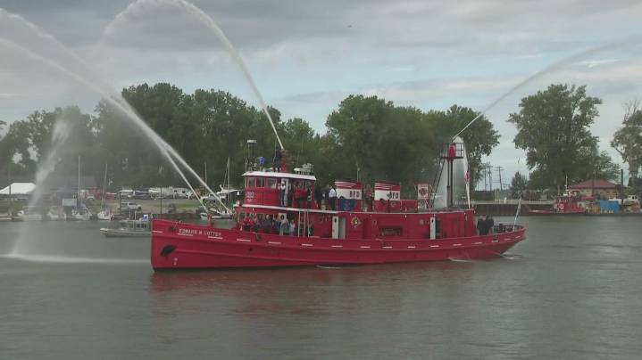 Buffalo celebrates 125 years of historic Edward M. Cotter fireboat