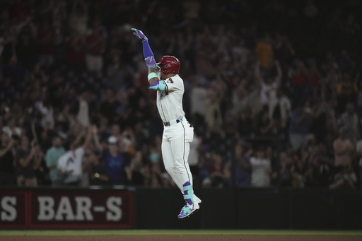 Marte conecta jonrón de 3 carreras en el 7º y Diamondbacks frenan racha de 6 victorias de Rangers