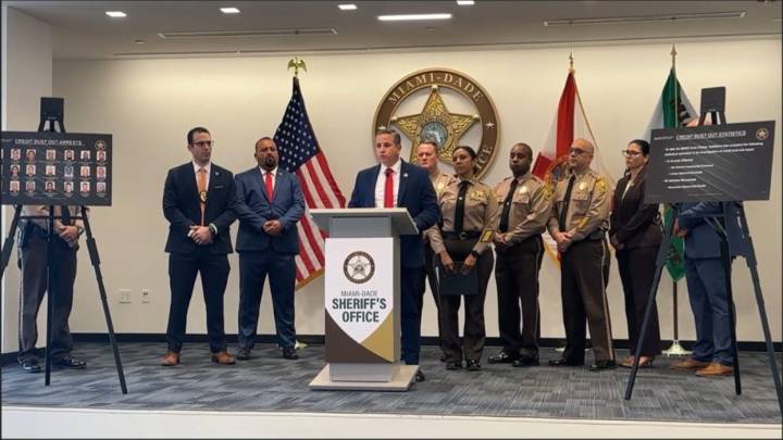 Miami-Dade Tax Collector Dariel Fernández Joins Sheriff Rosie Cordero-Stutz at Operation “Credit Bust Out” Announcement Uncovering Organized Crime in Vehicle Transactions