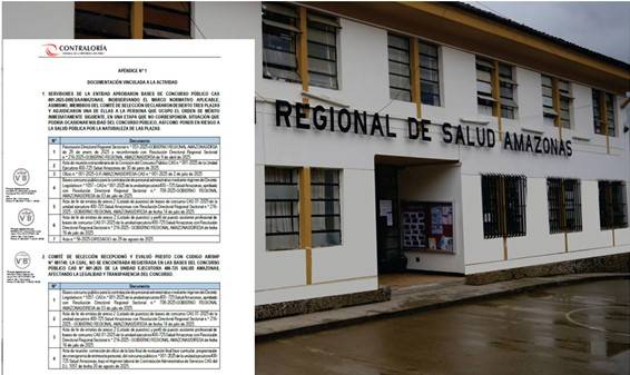 Graves irregularidades en concurso CAS de la DIRESA Amazonas