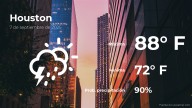 Pronóstico del tiempo en Houston para este domingo 7 de septiembre