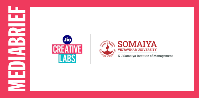 K J Somaiya Institute of Management partners with Jio Creative Labs for work