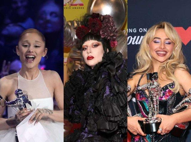 Ariana Grande, Lady Gaga y Sabrina Carpenter brillan en los VMA de MTV