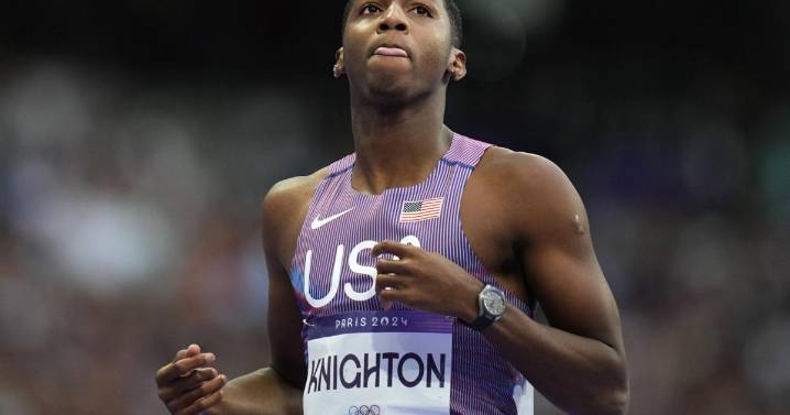 Olympic sprinter Erriyon Knighton gets 4-year ban for positive test for anabolic steroid