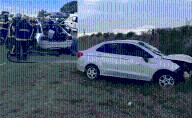 Choque en la Ruta Nº 11 dejó varios heridos tras colisión entre dos autos