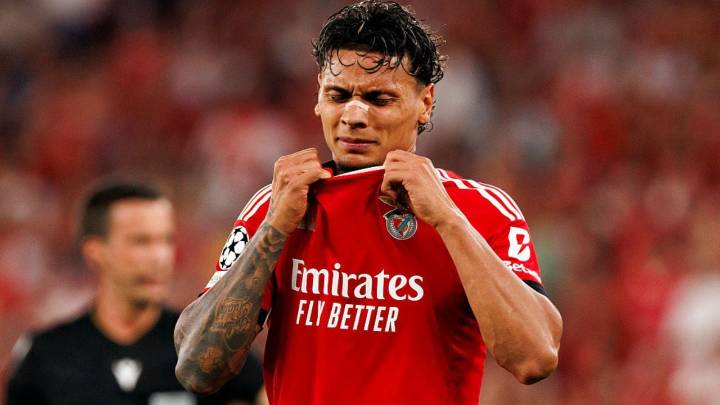 Richard Ríos pudo cambiar la historia del Benfica vs. Qarabag: video de la jugada perdida