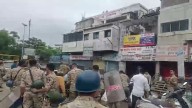 Protests in Ahilyanagar over 'I love Muhammad' graffiti, police lathicharge