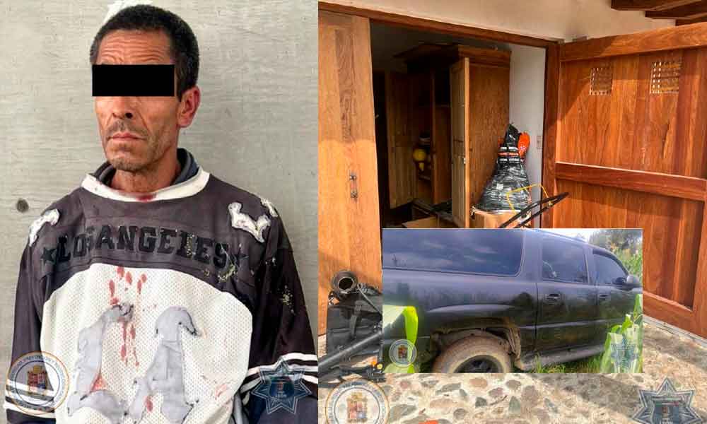 DETIENEN A HOMBRE POR DAÑOS Y ROBO A CASA HABITACIÓN EN LEÓN