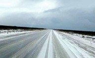 Con el frío, volvió la nieve a Chubut