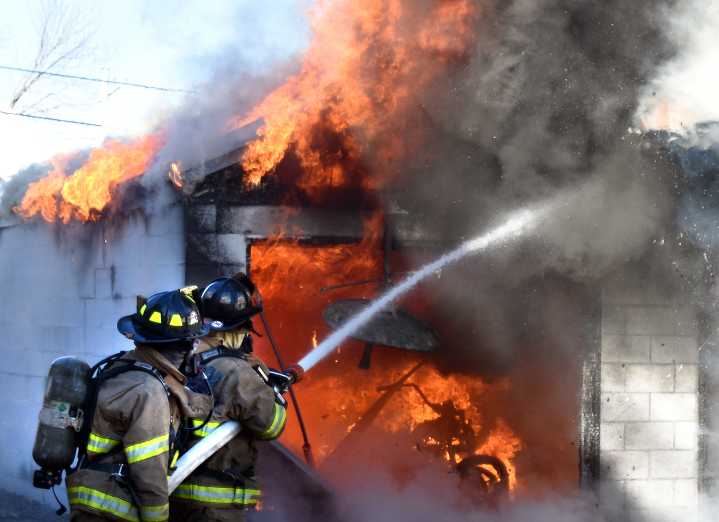 First Responders Report No Injuries from South Park Garage Fire