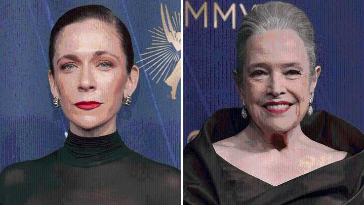 Emmys Red Lip Looks: Gwendoline Christie, Kathy Bates and More