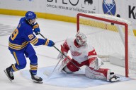 Cossa goes the distance again, as Red Wings fall to Sabres