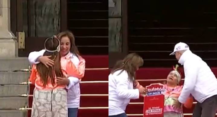 Dina Boluarte: mujer se desmaya durante entrega de títulos de propiedad en Palacio de Gobierno 