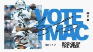 Tetairoa McMillan nominated for NFL rookie of the week