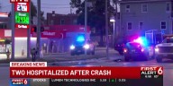 Two injured after crash in Midtown Omaha