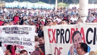 Con protestas reciben a Sheinbaum en Coahuila; anuncia programa de producción de carne