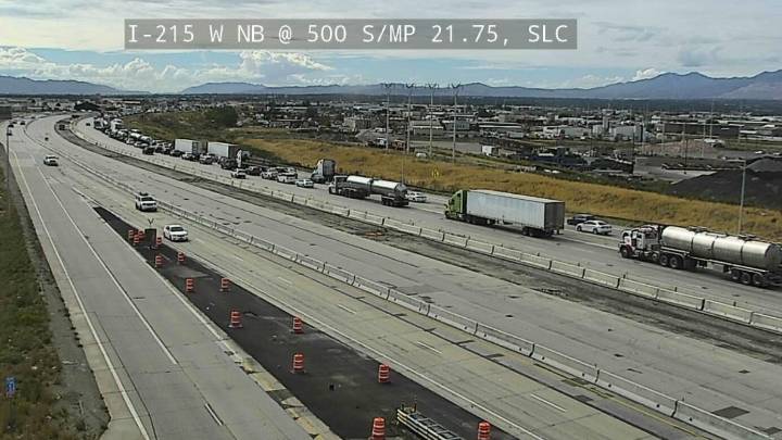 Fuel spill closes portion of I-215 in Salt Lake City