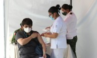 Megacentro de vacunación contra sarampión en CU.