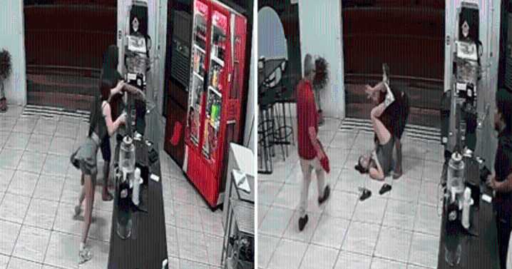 Mujer frustró robo en un restaurante al aplicar una llave de artes marciales y redes la felicitan: "Mis respetos"