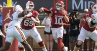 OU stands with both of its quarterbacks as John Mateer heals, Michael Hawkins Jr. subs in