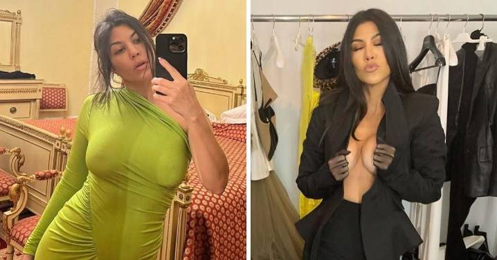Kourtney Kardashian's Hottest Braless Moments Ever Exposed