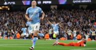 Champions League: triunfos de Barcelona y Manchester City, con récord de Haaland