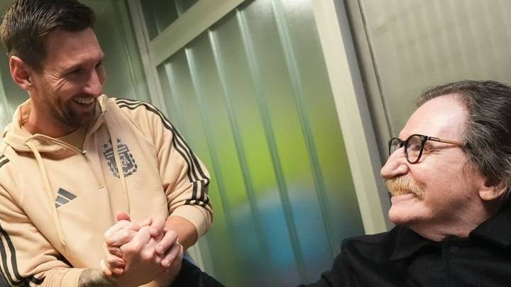 El tierno posteo de Messi tras conocer a Charly García: "¡Sos enorme!"