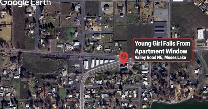 Moses Lake child airlifted after fall from second