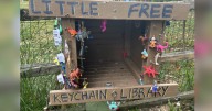 Little Free Keychain Libraries popping up around town, bringing whimsy and joy