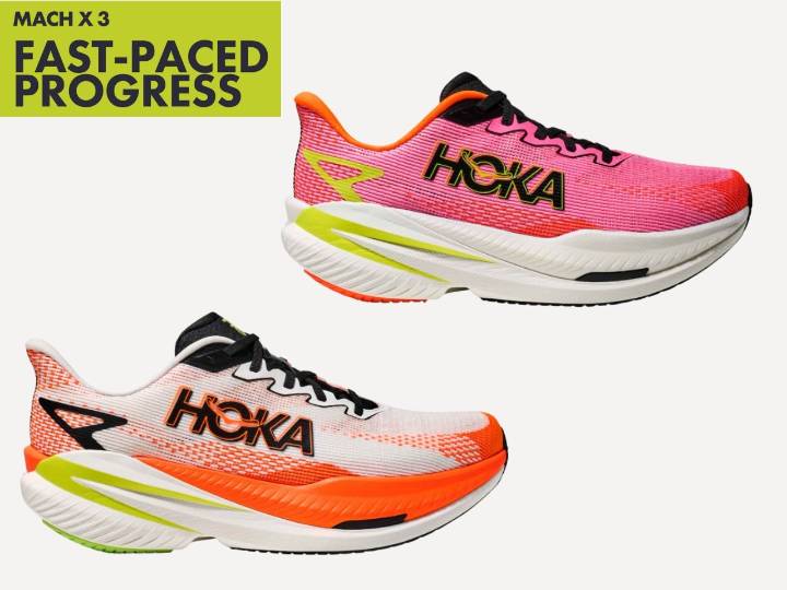 New HOKA Mach X 3 drops in bold colorways for men and women
