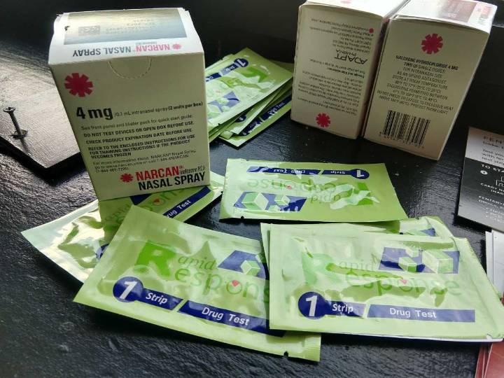 Harm-reduction vending machines offer free naloxone, hygiene kits