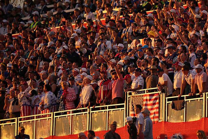 Ryder Cup off to a big start behind Bryson drive and plenty of American noise