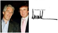 Negó Trump que sea su firma en carta de cumpleaños a Epstein